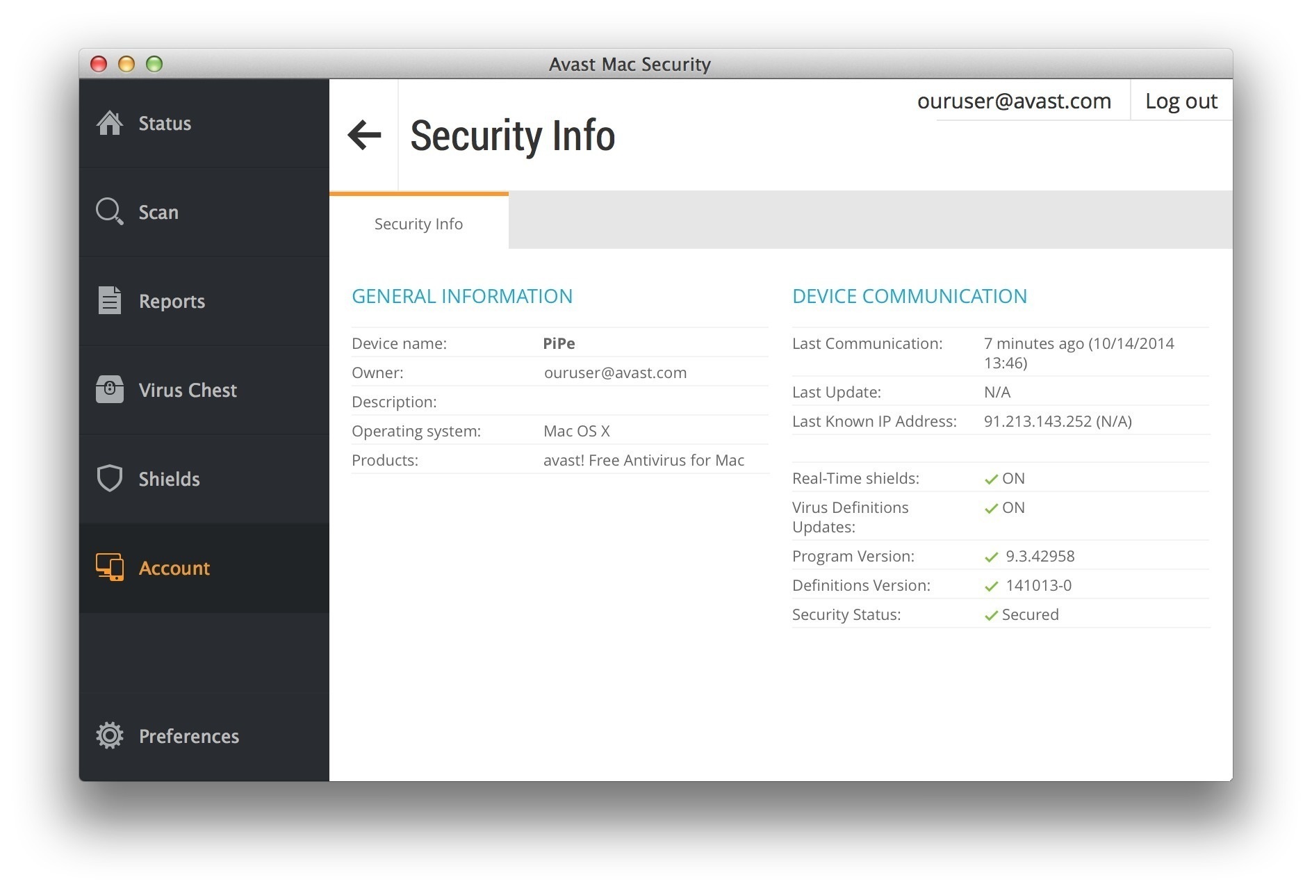 avast security for mac 10.6.8 does not work
